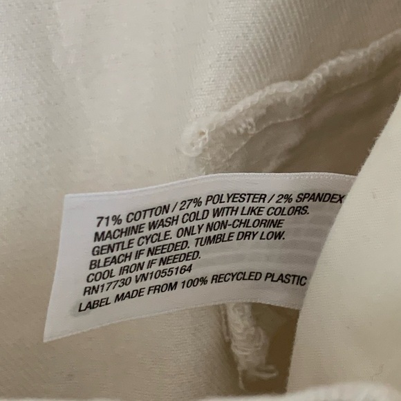 A New Day Ivory High Rise Pleat Front Womens Sz 18 Paper Bag Ankle Pants Belted - Picture 6 of 9